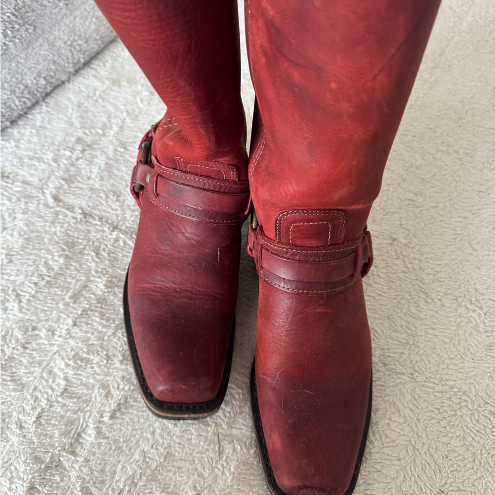 Frye Burgundy Leather Boots